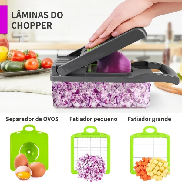 Cortador Multifatiador de Vegetais PráticoChef