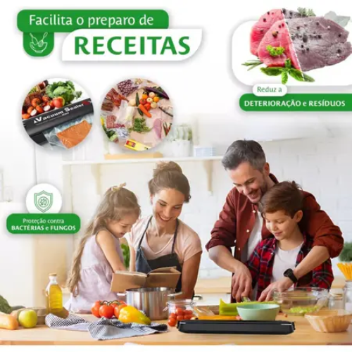 Seladora à Vácuo Portátil Vacuum Sealer