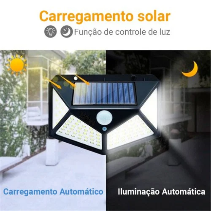 Super Luminária Ultra Led com Painel Solar - Compre Muito Mais