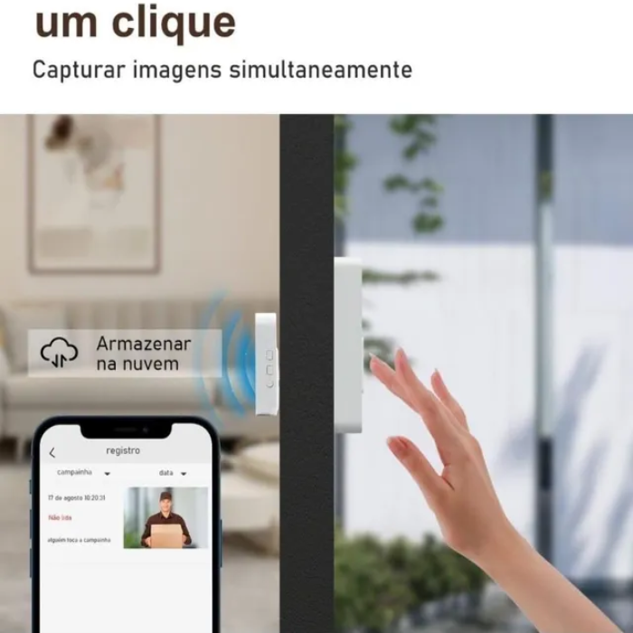 Campainha Inteligente com Câmera HD Smart Home