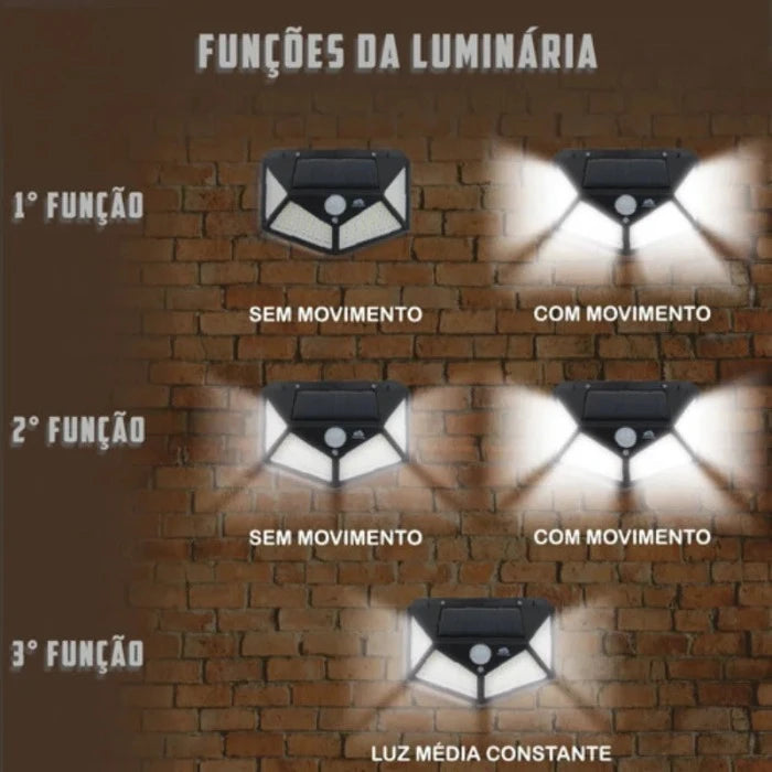 Super Luminária Ultra Led com Painel Solar - Compre Muito Mais