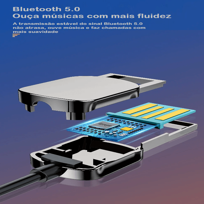 Adaptador p/ Carro Bluetooth P2 - Compre Muito Mais