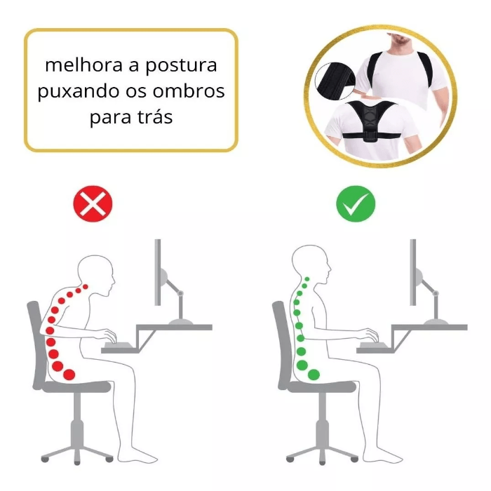 Corretor Postural Pro - Compre Muito Mais