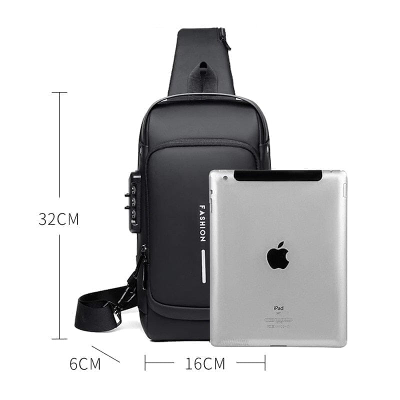 Mochila Anti-Furto com Senha USB Slim Bag - Compre Muito Mais