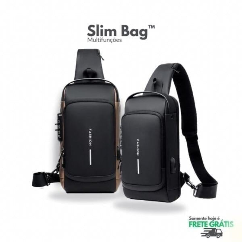 Mochila Anti-Furto com Senha USB Slim Bag - Compre Muito Mais