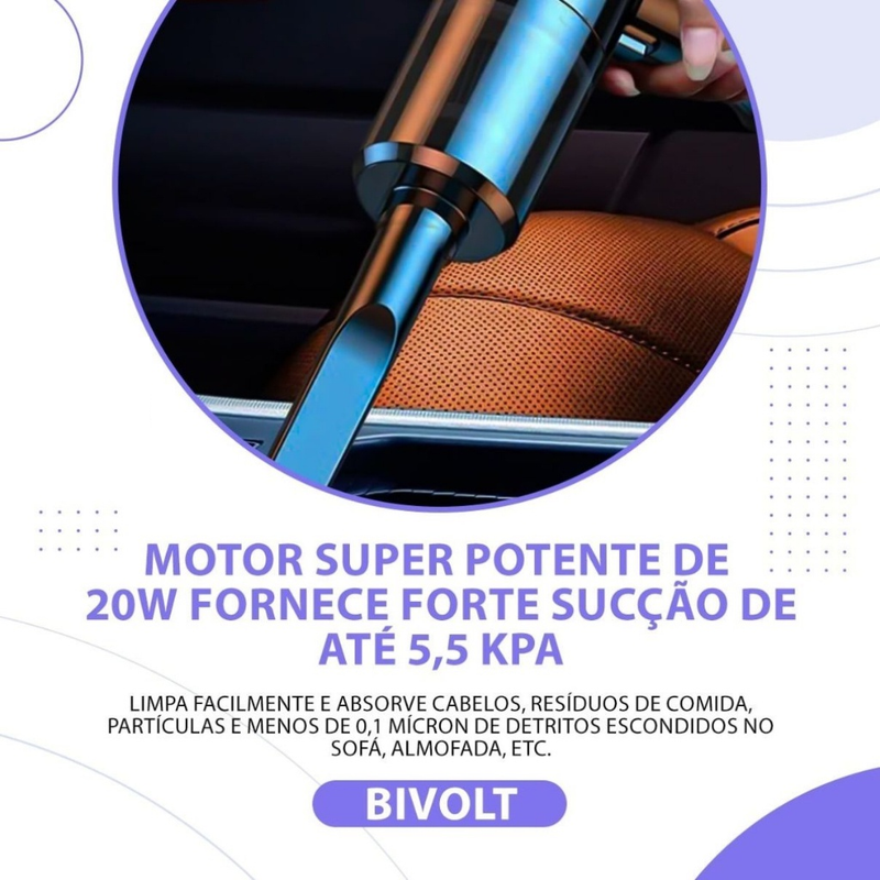 Mini Aspirador de Pó Portátil Linha Premium